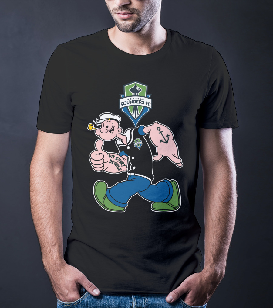 Seattle Sounders Fc My Story Begins Popeye T-Shirt
