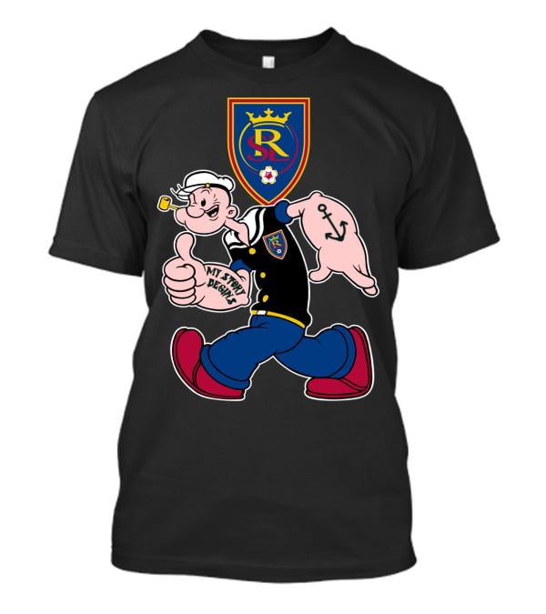 Real Salt Lake Sr Logo My Story Begins T-Shirt