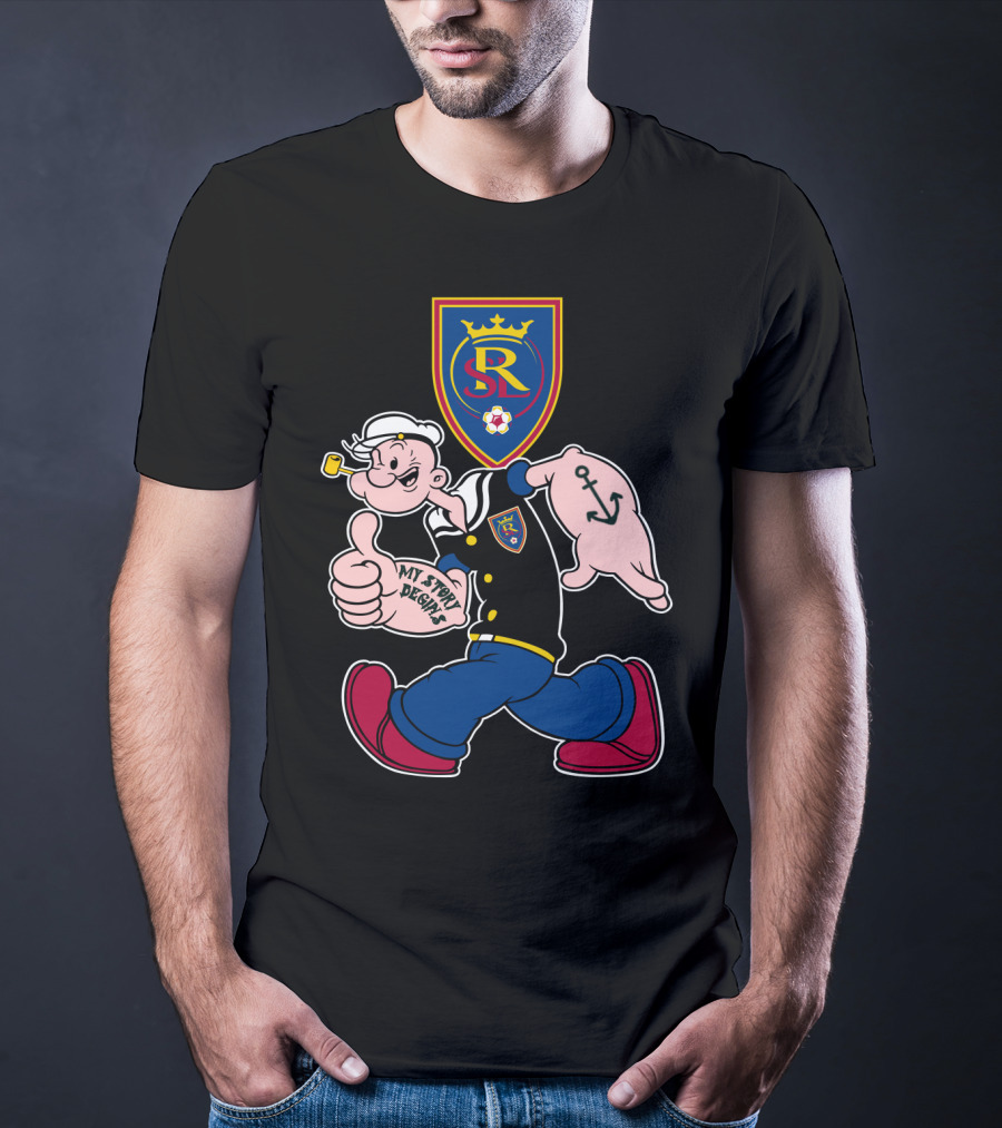 Real Salt Lake Sr Logo My Story Begins T-Shirt
