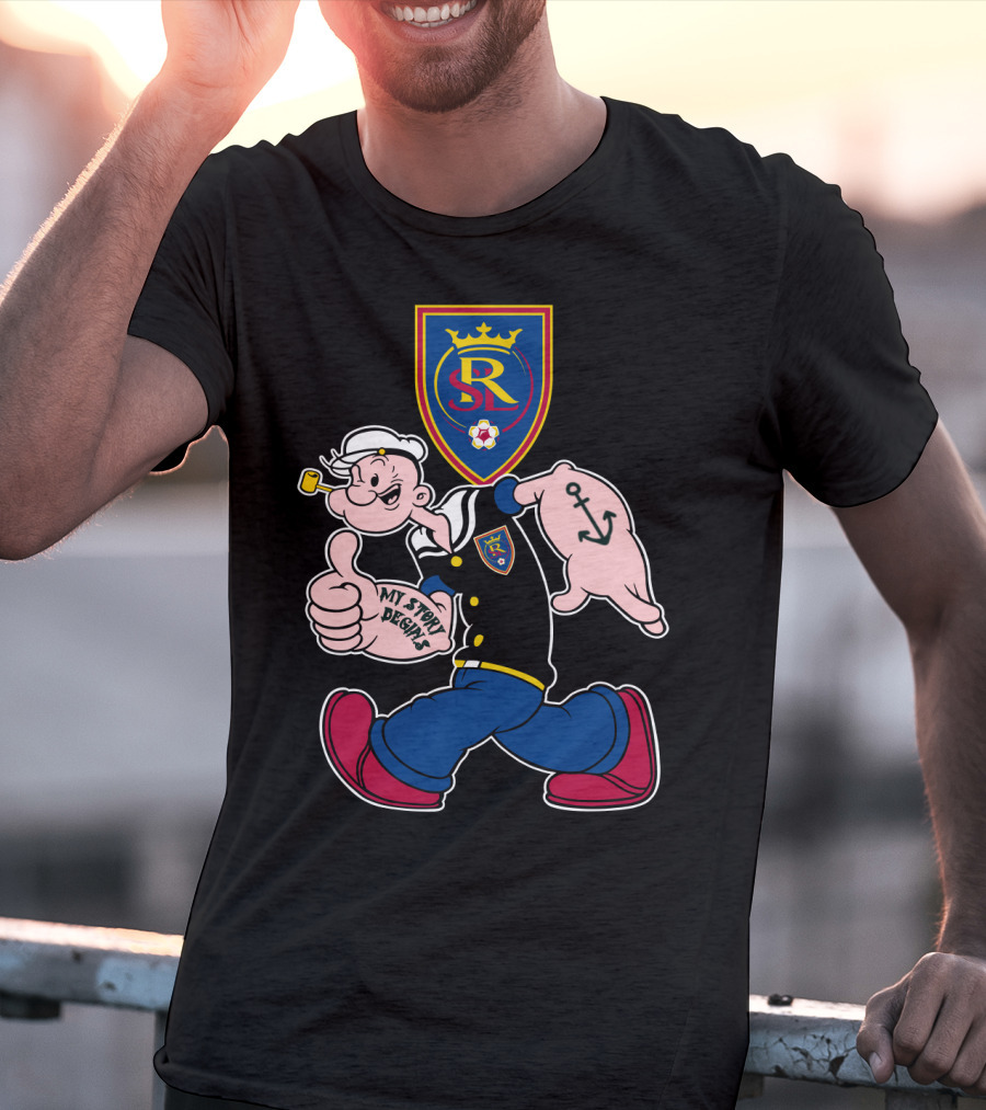 Real Salt Lake Sr Logo My Story Begins T-Shirt