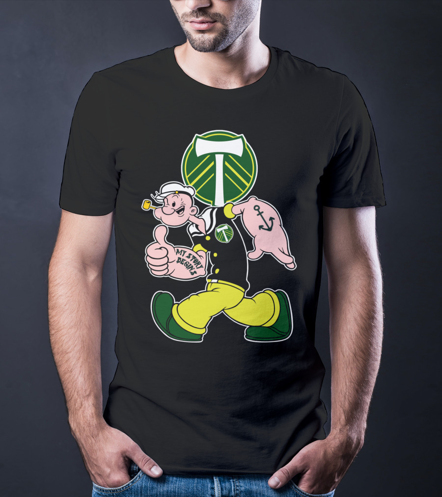 Portland Timbers My Story Designs Popeye Anchor T-Shirt
