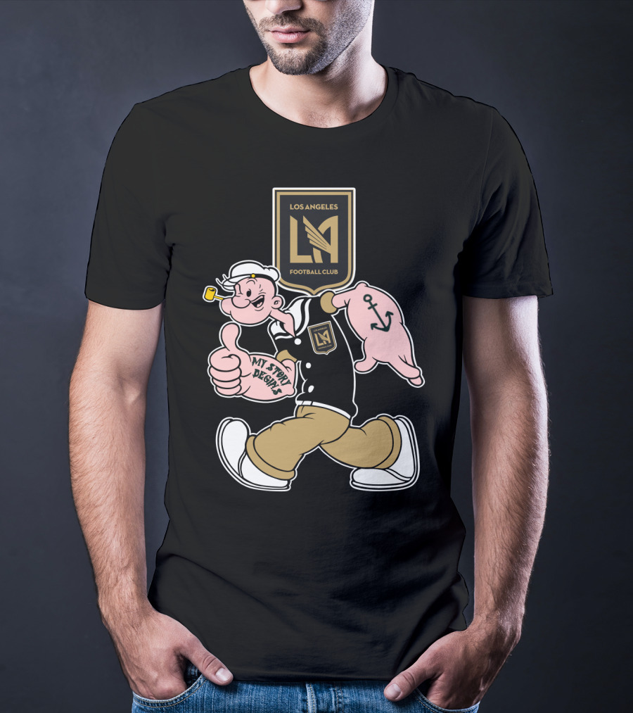 Los Angeles Football Club Popeye My Story Designs T-Shirt