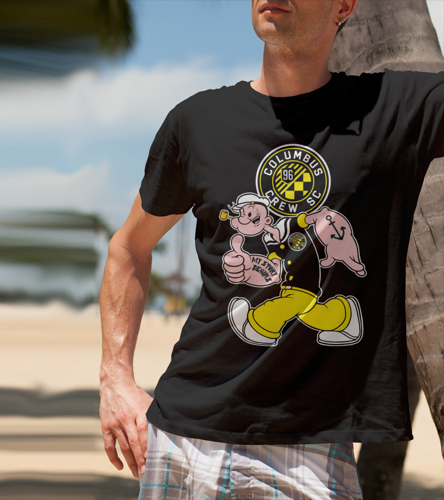 Columbus Crew Sc Popeye 96 My Story Designs T-Shirt