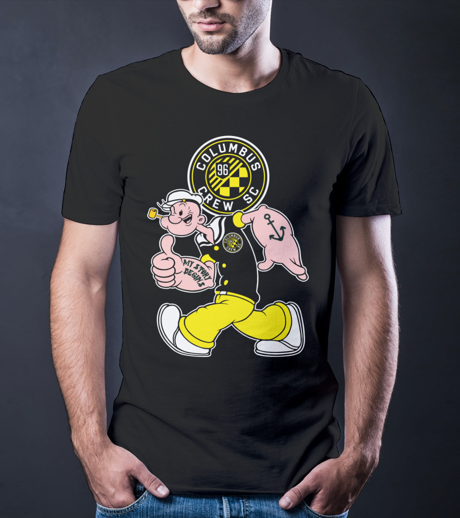 Columbus Crew Sc Popeye 96 My Story Designs T-Shirt