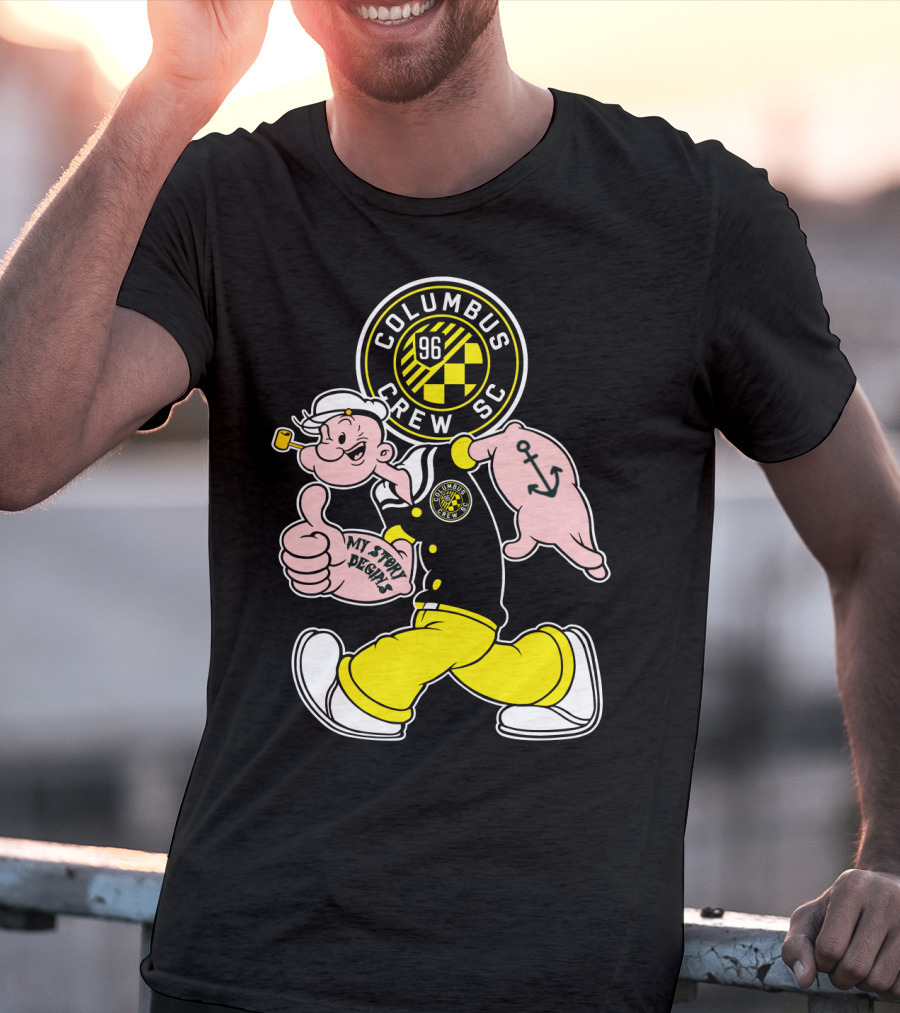 Columbus Crew Sc Popeye 96 My Story Designs T-Shirt