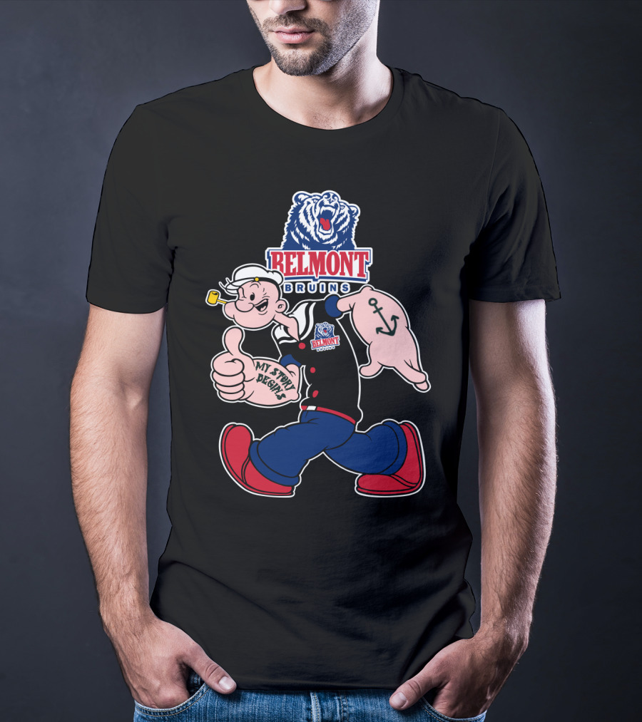 Belmont Bruins My Story Begins Popeye Anchor T-Shirt