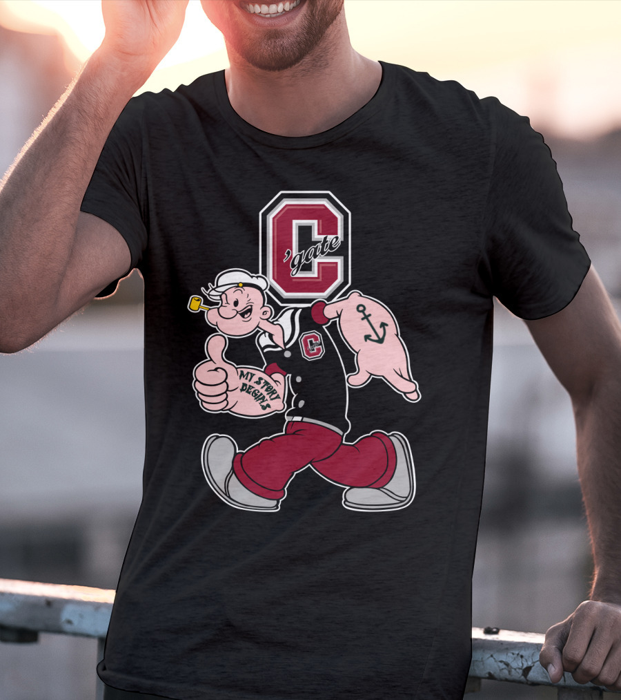 Colgate Raiders Popeye C'gate My Story Begins T-Shirt