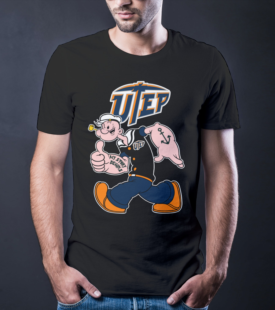 Utep Miners Popeye My Story Begins T-Shirt