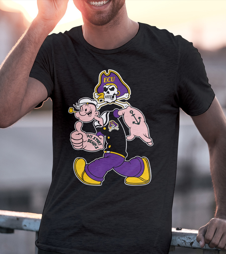 Ecu Pirates Popeye My Story Begins T-Shirt