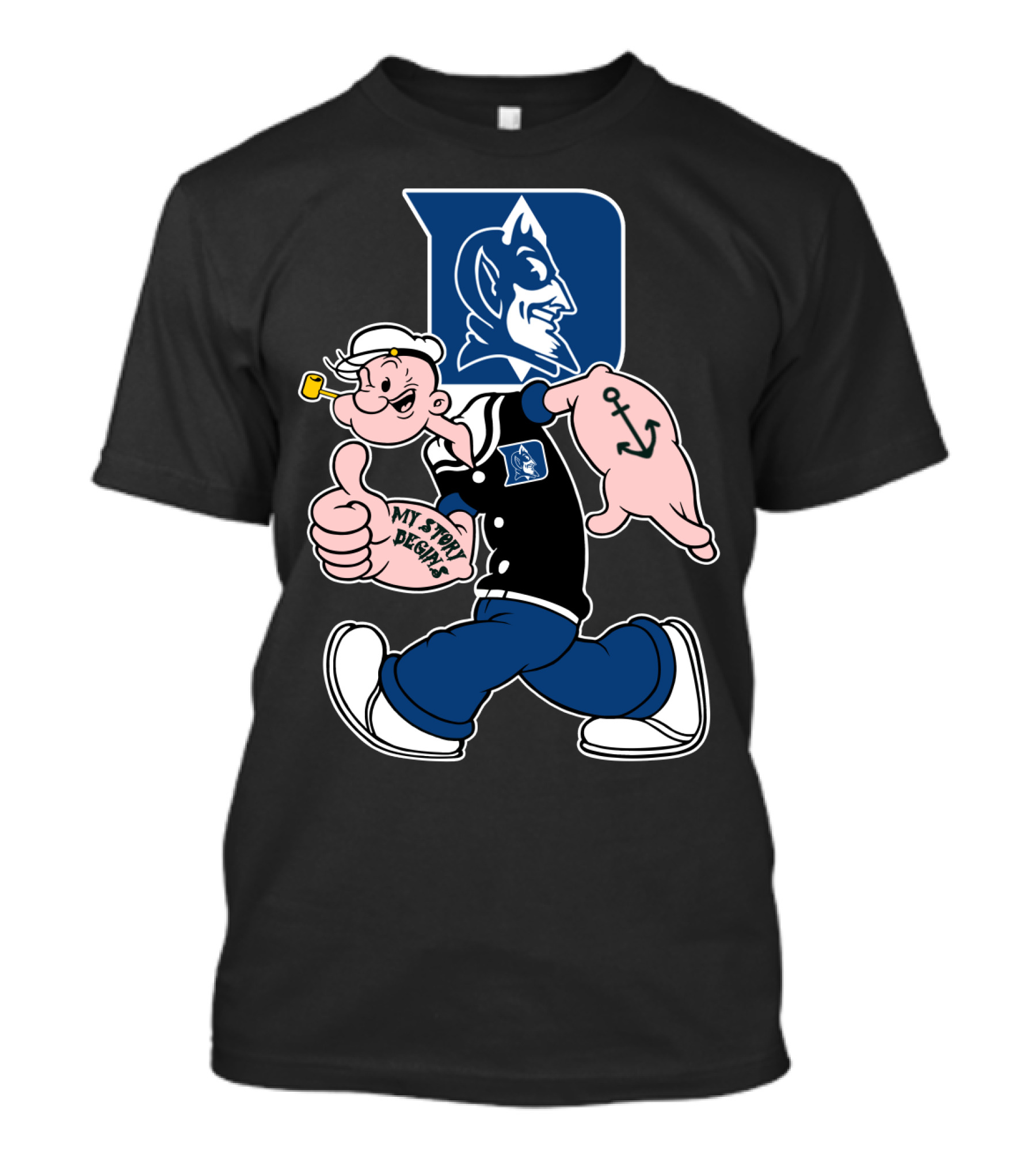 Duke Blue Devils My Story Begins T-Shirt