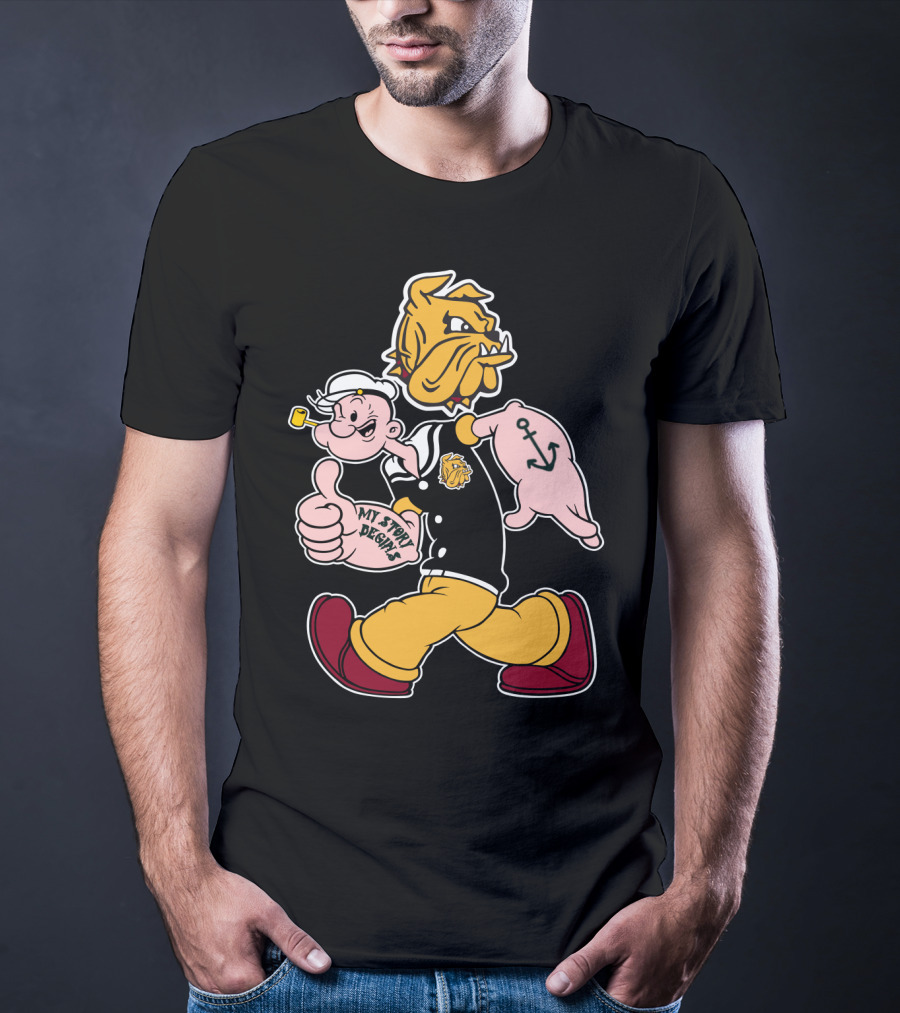 Duluth Bulldogs Popeye My Story Designs T-Shirt