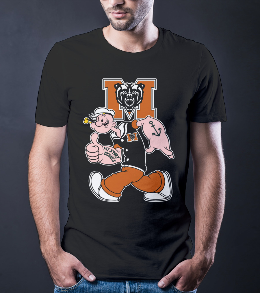 Mercer Bears Popeye My Story Begins T-Shirt