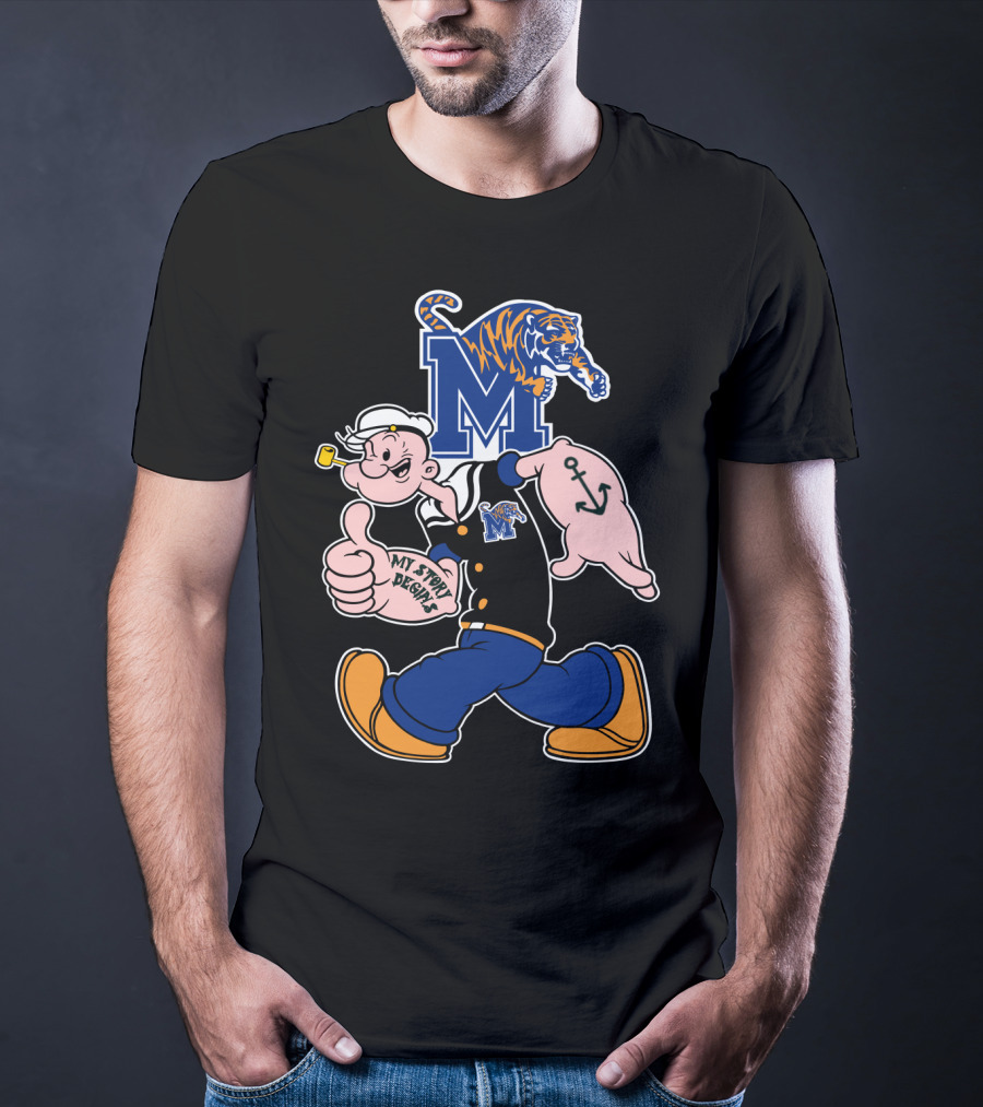 Memphis Tigers M Logo My Story Begins T-Shirt