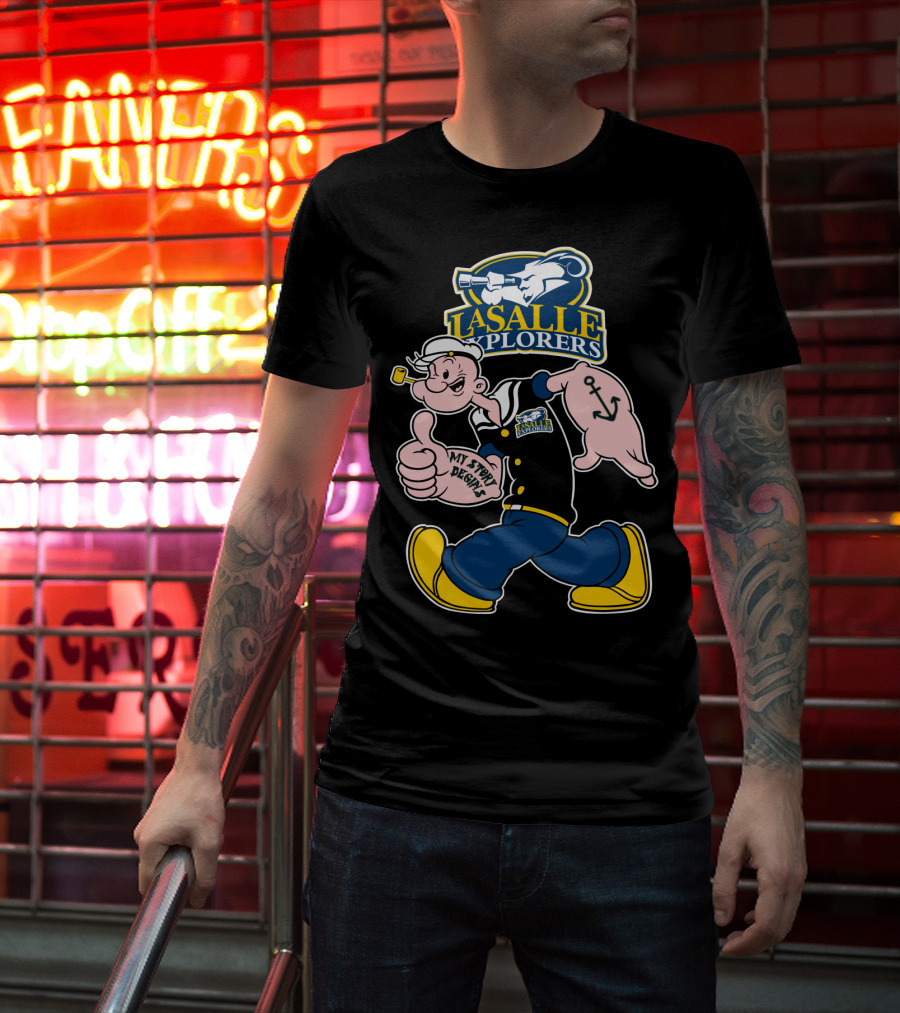 La Salle Explorers My Story Begins Iconic Cartoon Sailor Character T-Shirt
