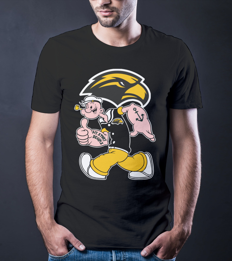 Southern Mississippi Golden Eagles My Story Begins Popeye T-Shirt