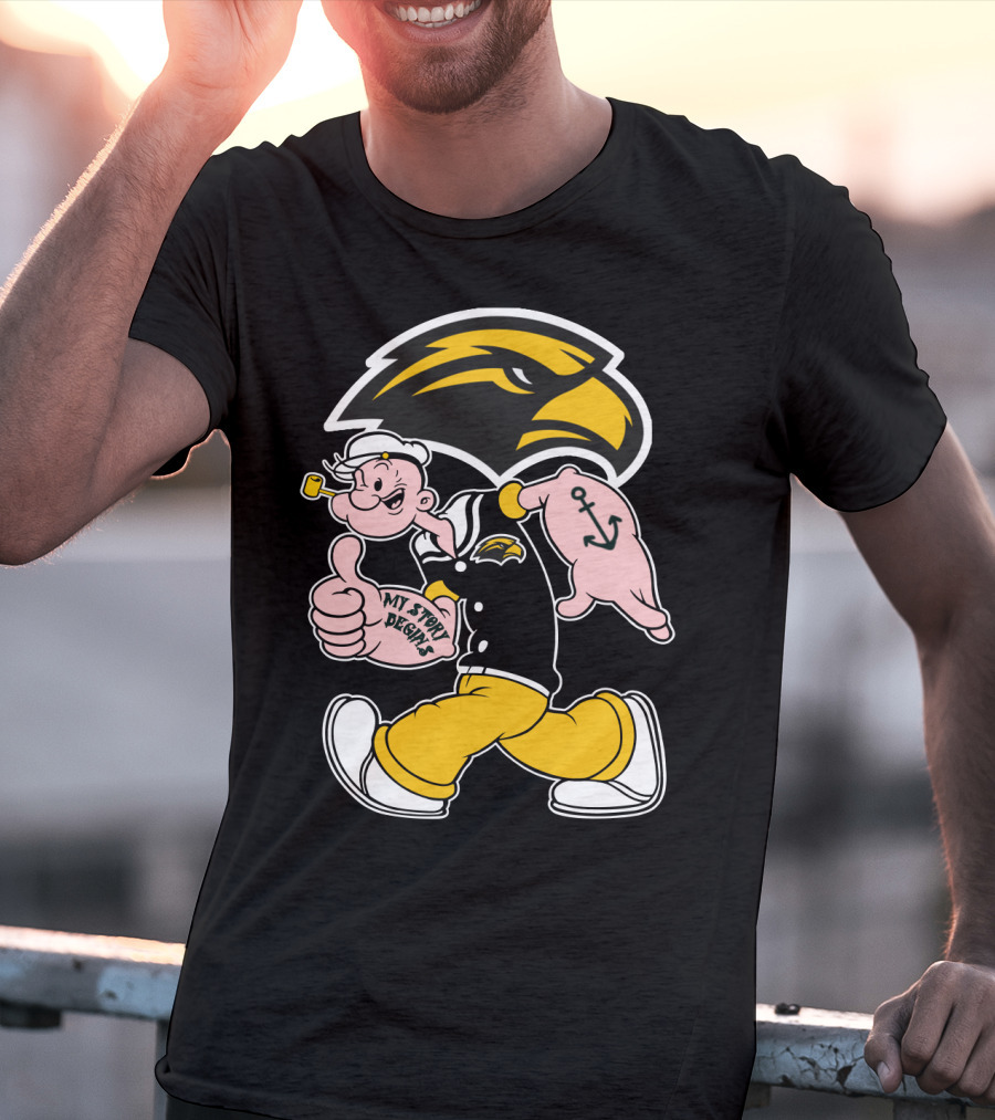 Southern Mississippi Golden Eagles My Story Begins Popeye T-Shirt