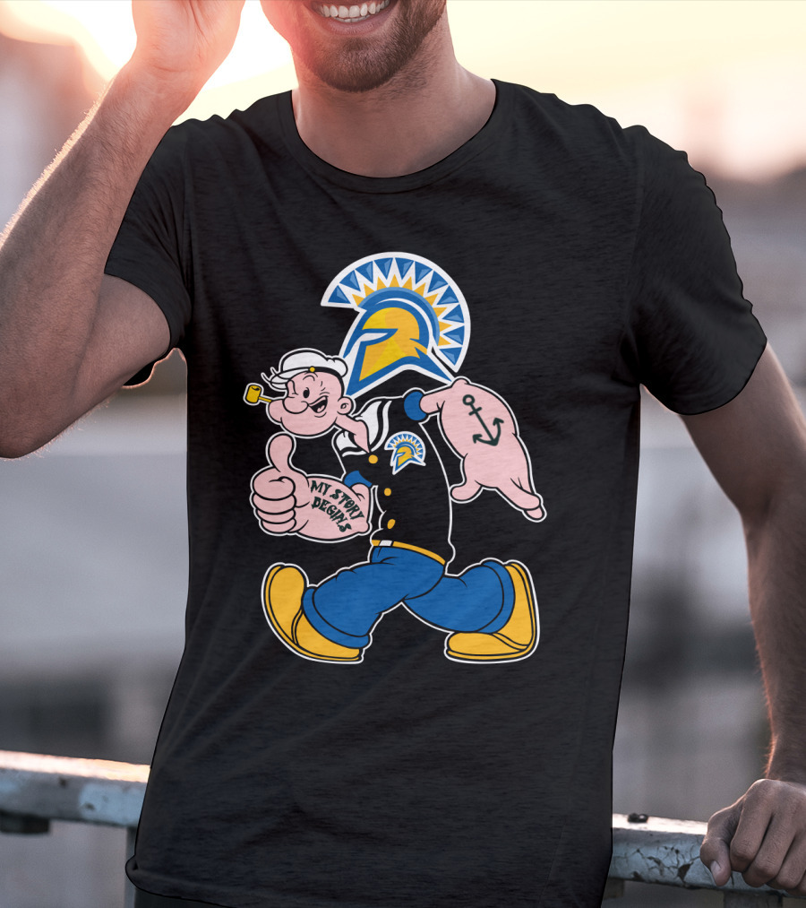 San Jose State Spartans Popeye My Story Begins T-Shirt