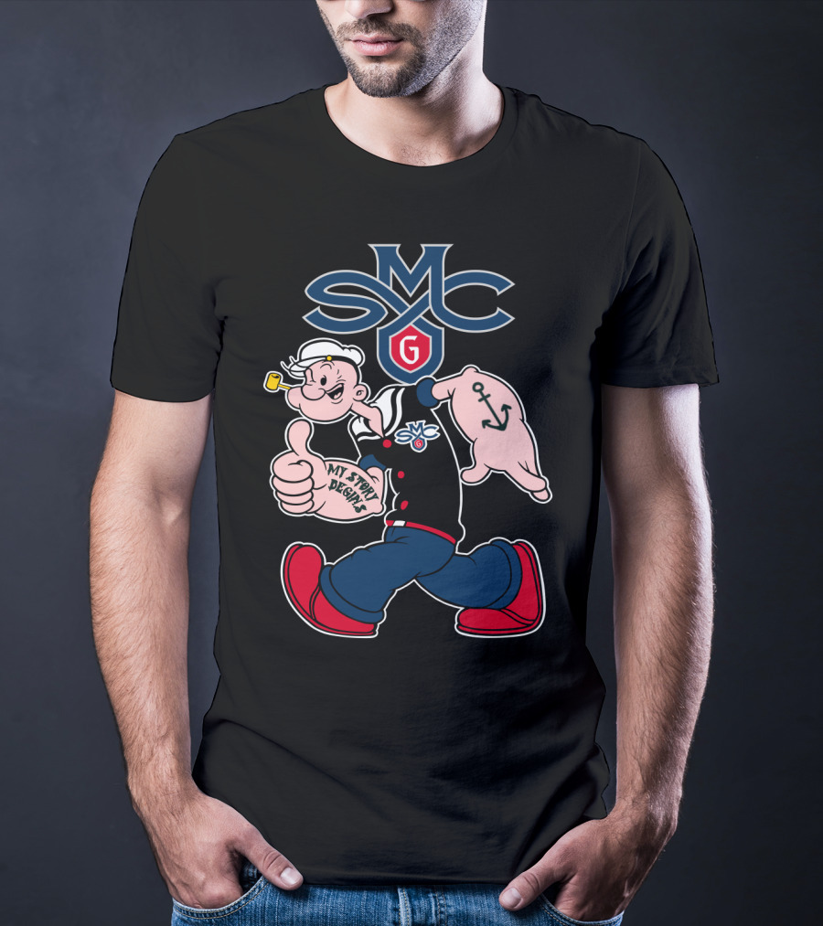 Smc Gaels Popeye My Story Begins Anchor 289 T-Shirt