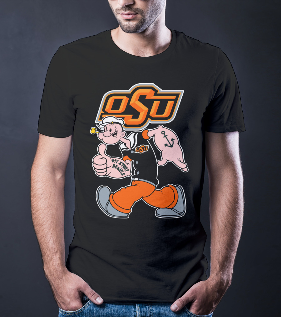 Osu Cowboy Popeye My Story Begins T-Shirt