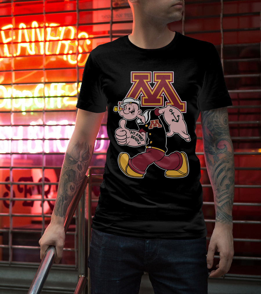 Minnesota Golden Gophers Popeye My Story Begins T-Shirt