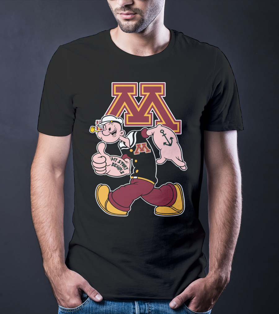 Minnesota Golden Gophers Popeye My Story Begins T-Shirt