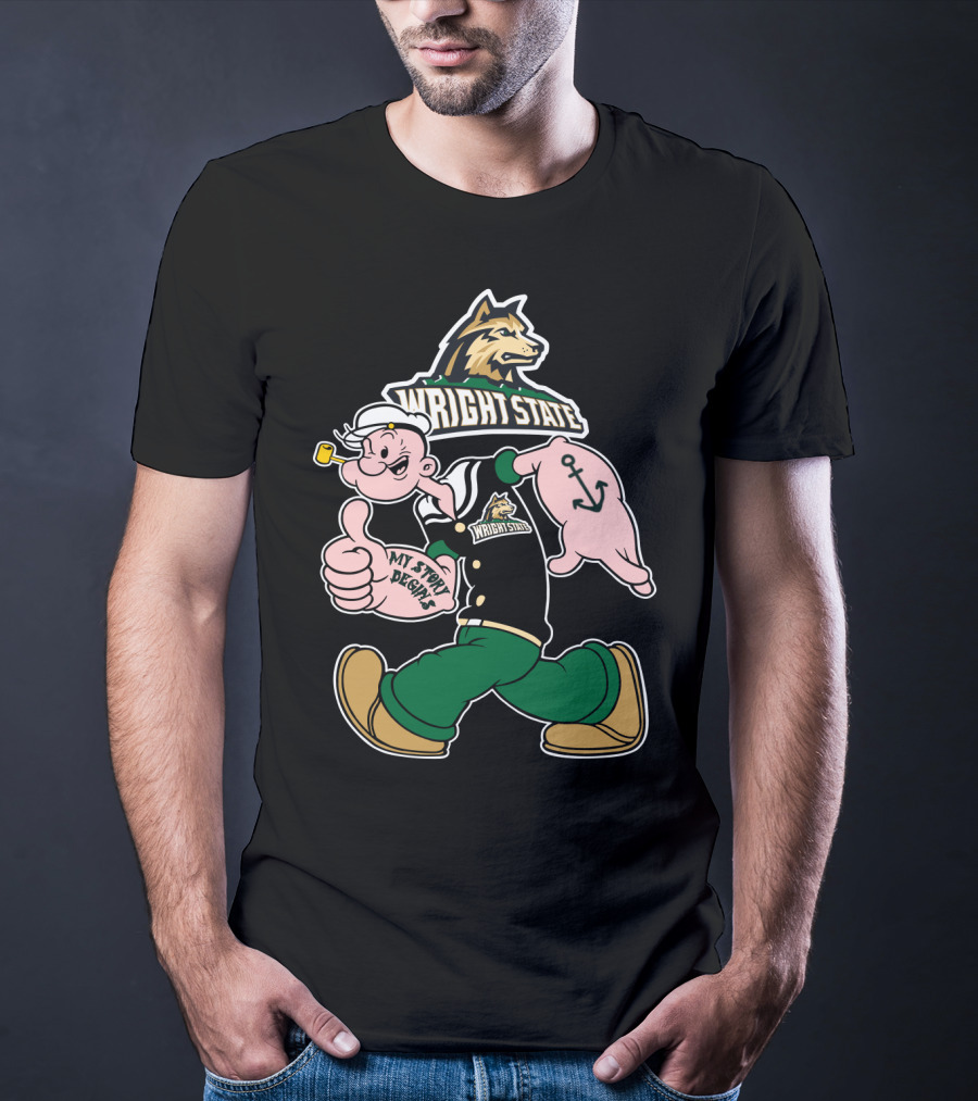 Wright State Raiders Sailor Character Thumbs Up My Story Begins T-Shirt