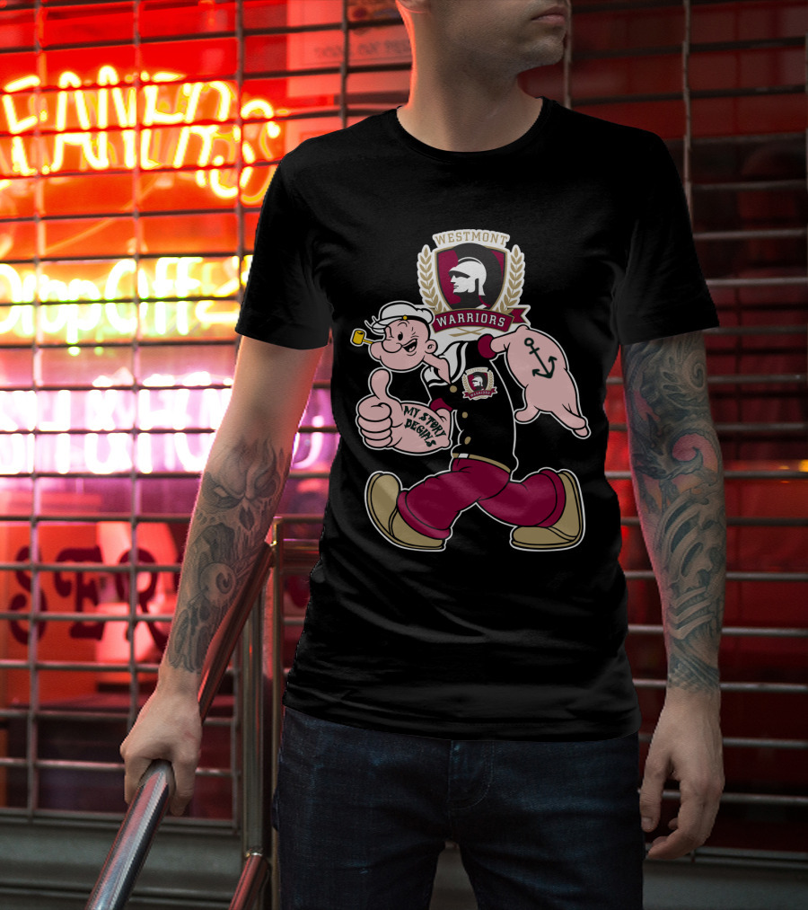 Westmont Warriors Popeye My Story Begins 347 T-Shirt