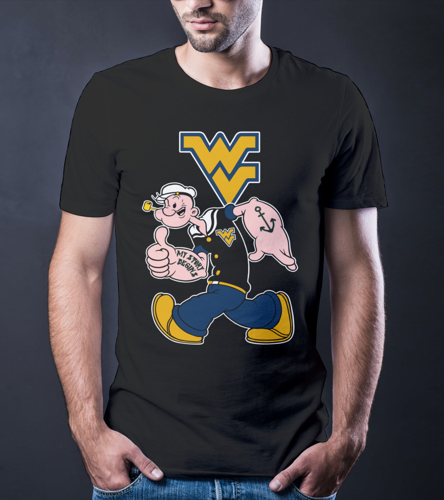 Wvu Mountaineers Popeye Walking T-Shirt