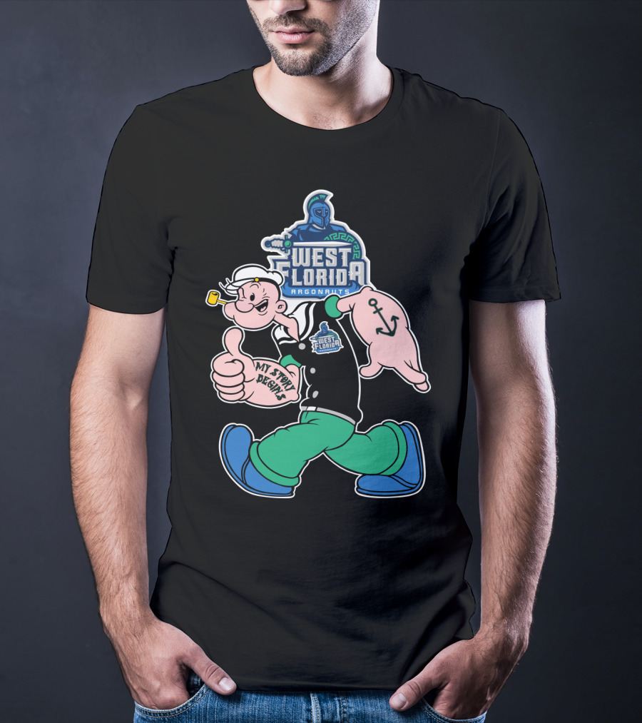 West Florida Argonauts My Story Begins Popeye Anchor T-Shirt