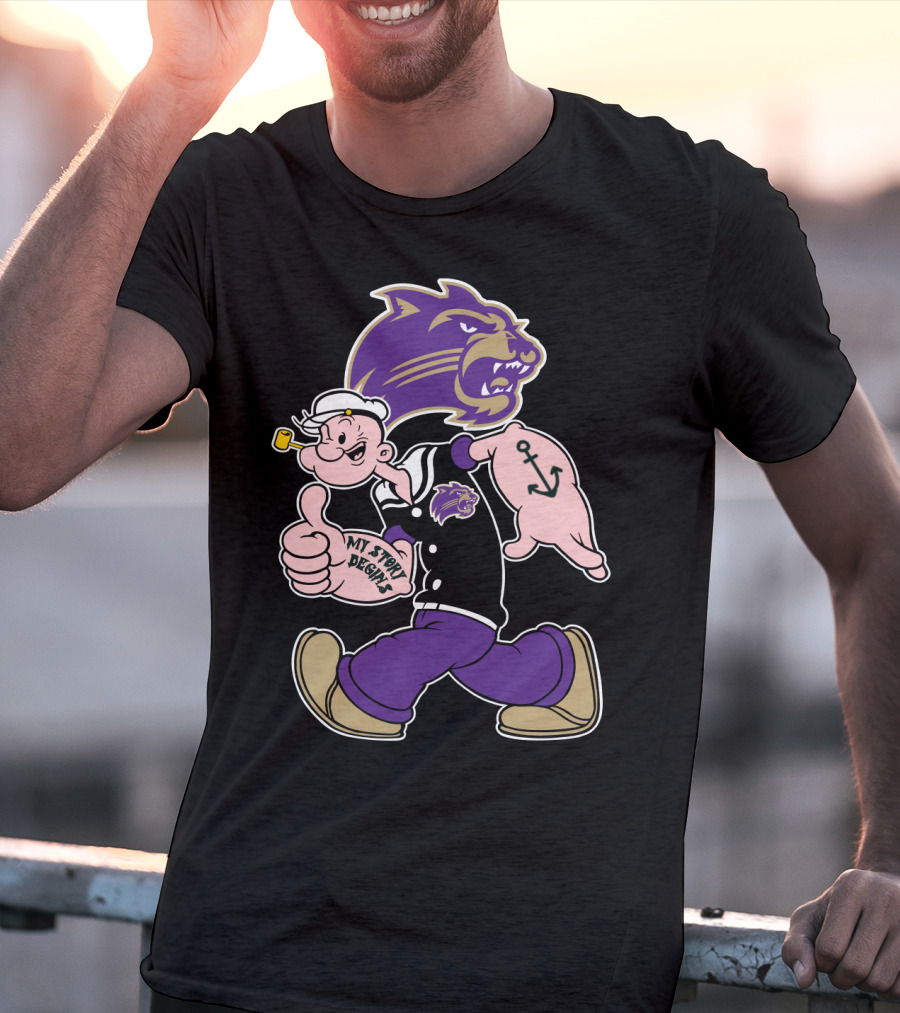 Western Carolina Catamounts Popeye My Story Designs T-Shirt