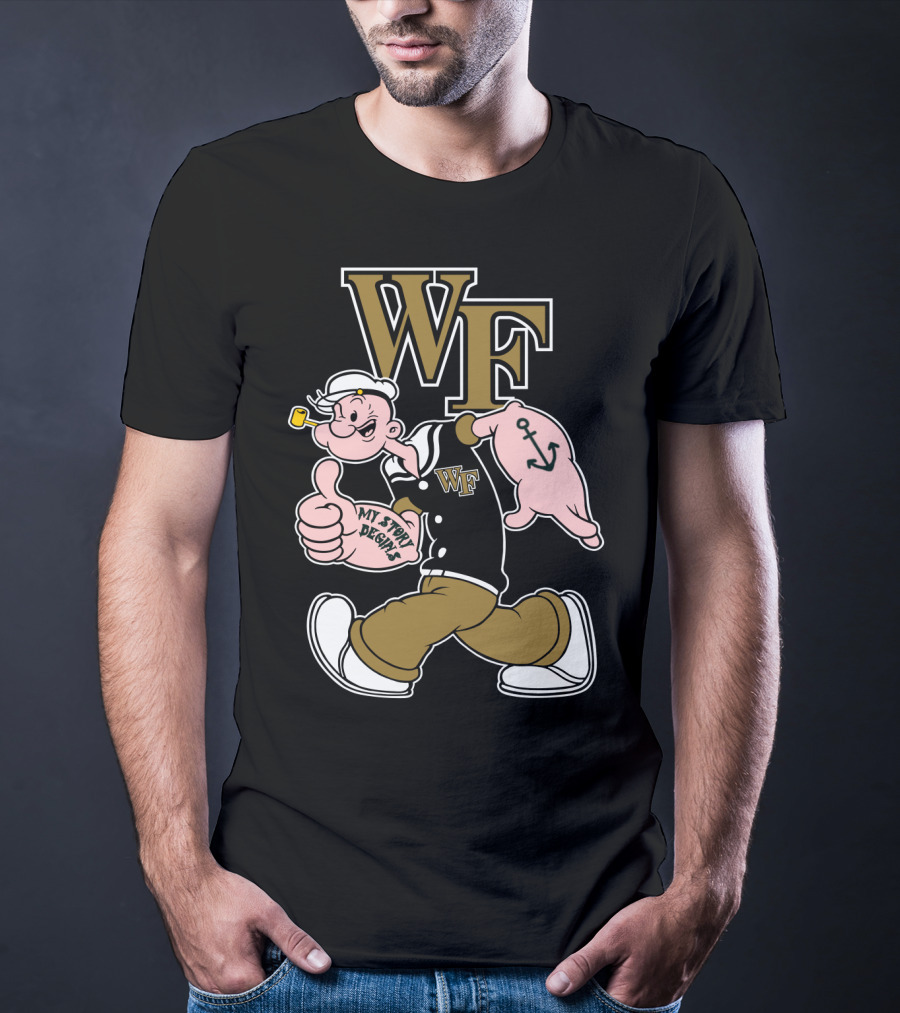 Wake Forest Wf My Story Begins Anchor Sailor T-Shirt