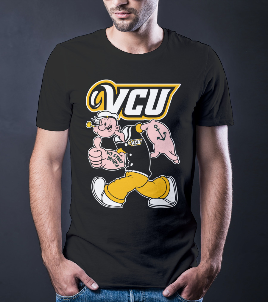 Vcu Rams Popeye My Story Designs T-Shirt