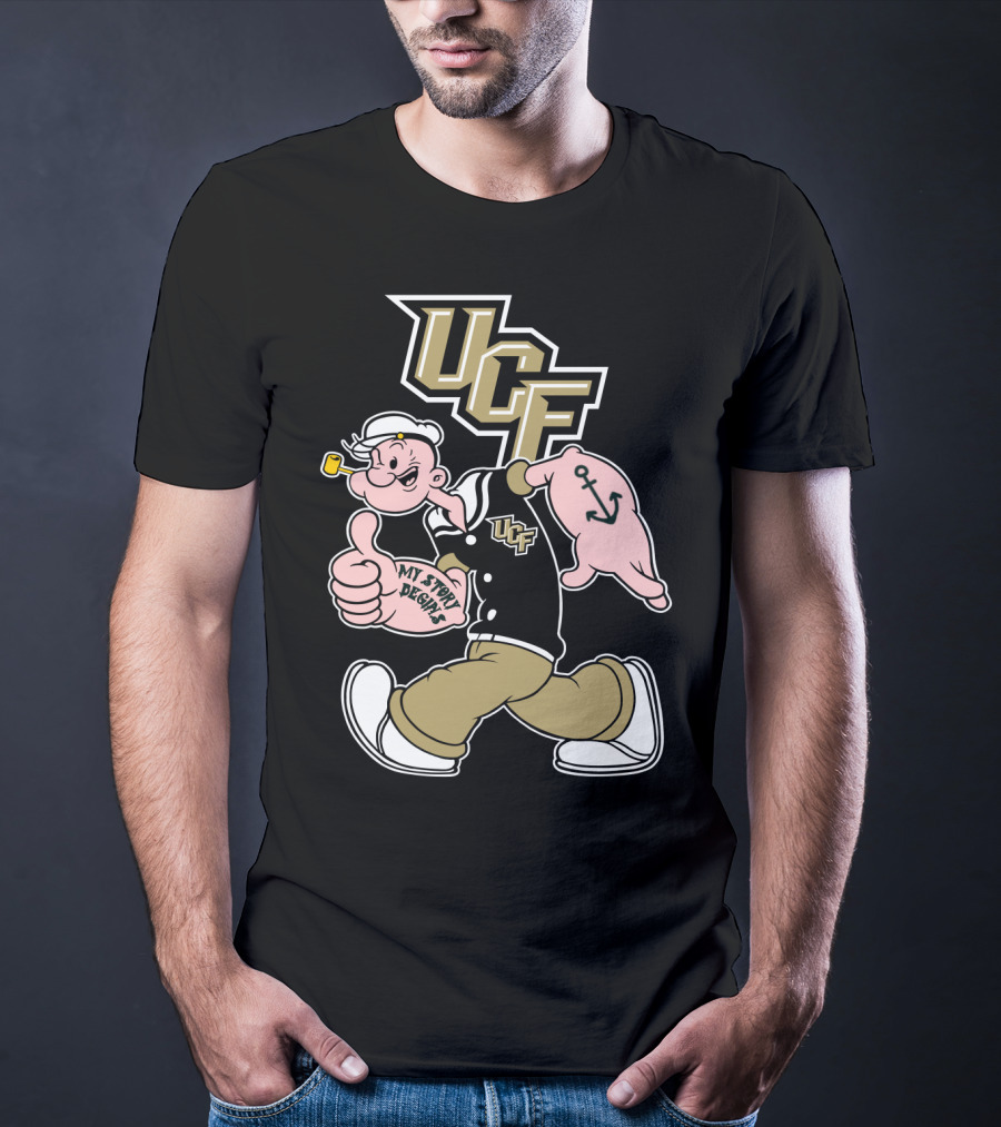 Ucf Knights My Story Designs Sailor With Thumbs Up And Anchor Tattoo T-Shirt