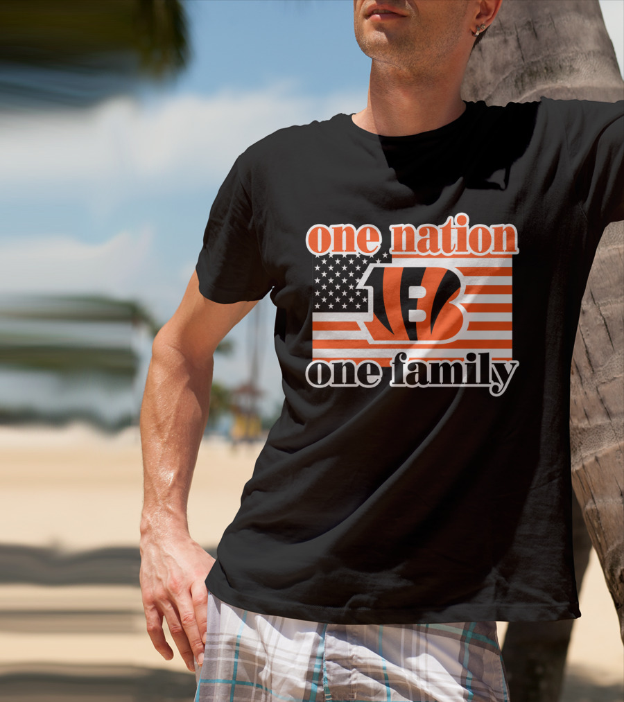 Cincinnati Bengals One Nation One Family T-Shirt