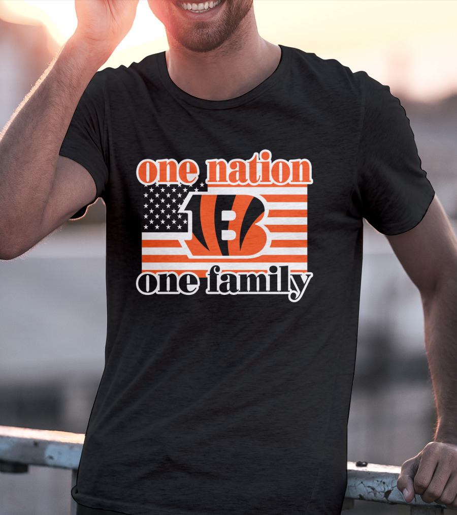 Cincinnati Bengals One Nation One Family T-Shirt