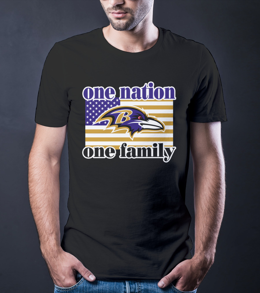 Baltimore Ravens One Nation One Family T-Shirt