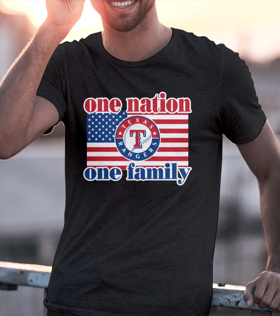 Texas Rangers One Nation One Family T-Shirt