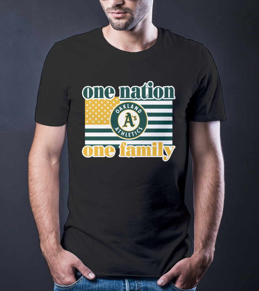 One Nation One Family Oakland Athletics T-Shirt