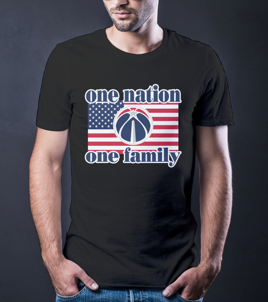 Washington Wizards One Nation One Family American Flag T-Shirt
