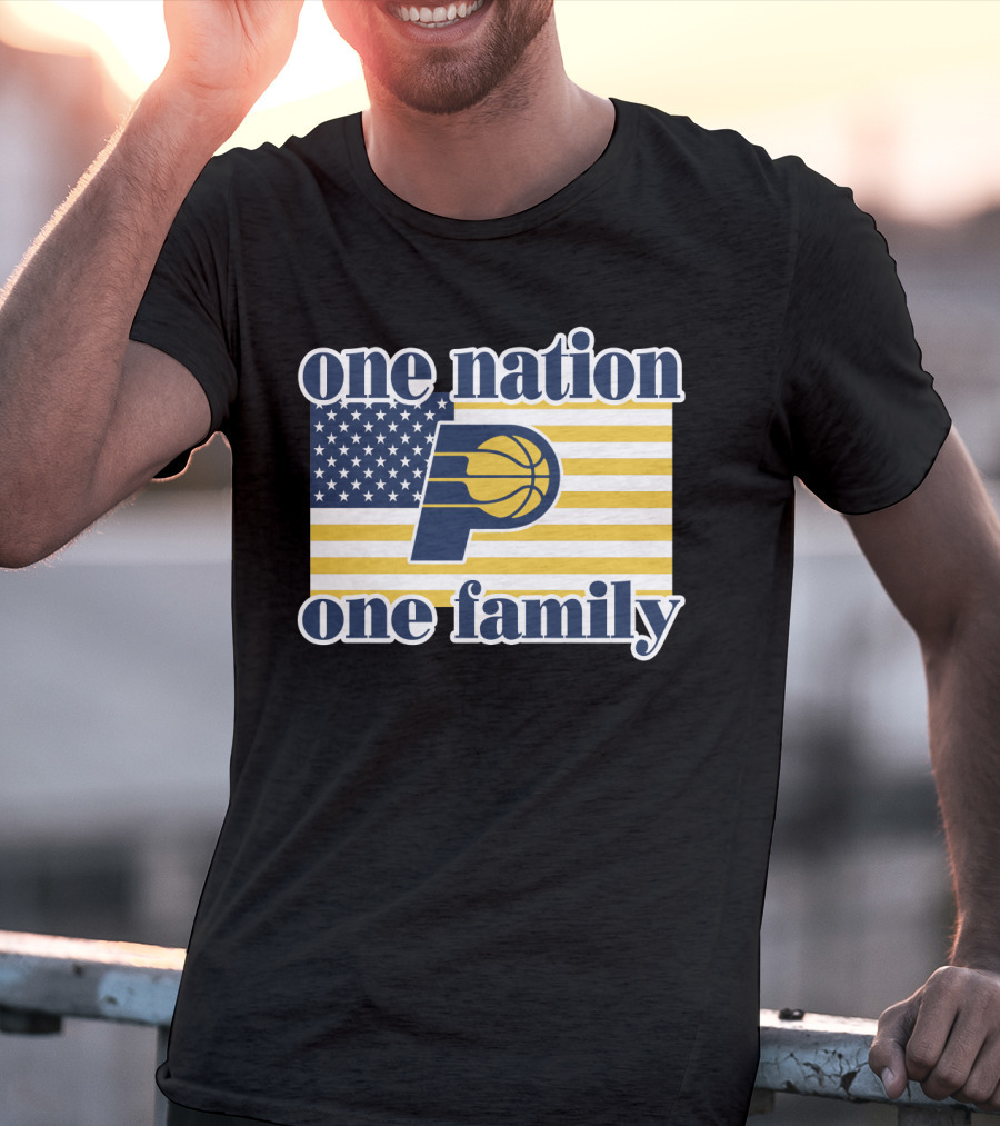 One Nation One Family Indiana Pacers Retro T-Shirt