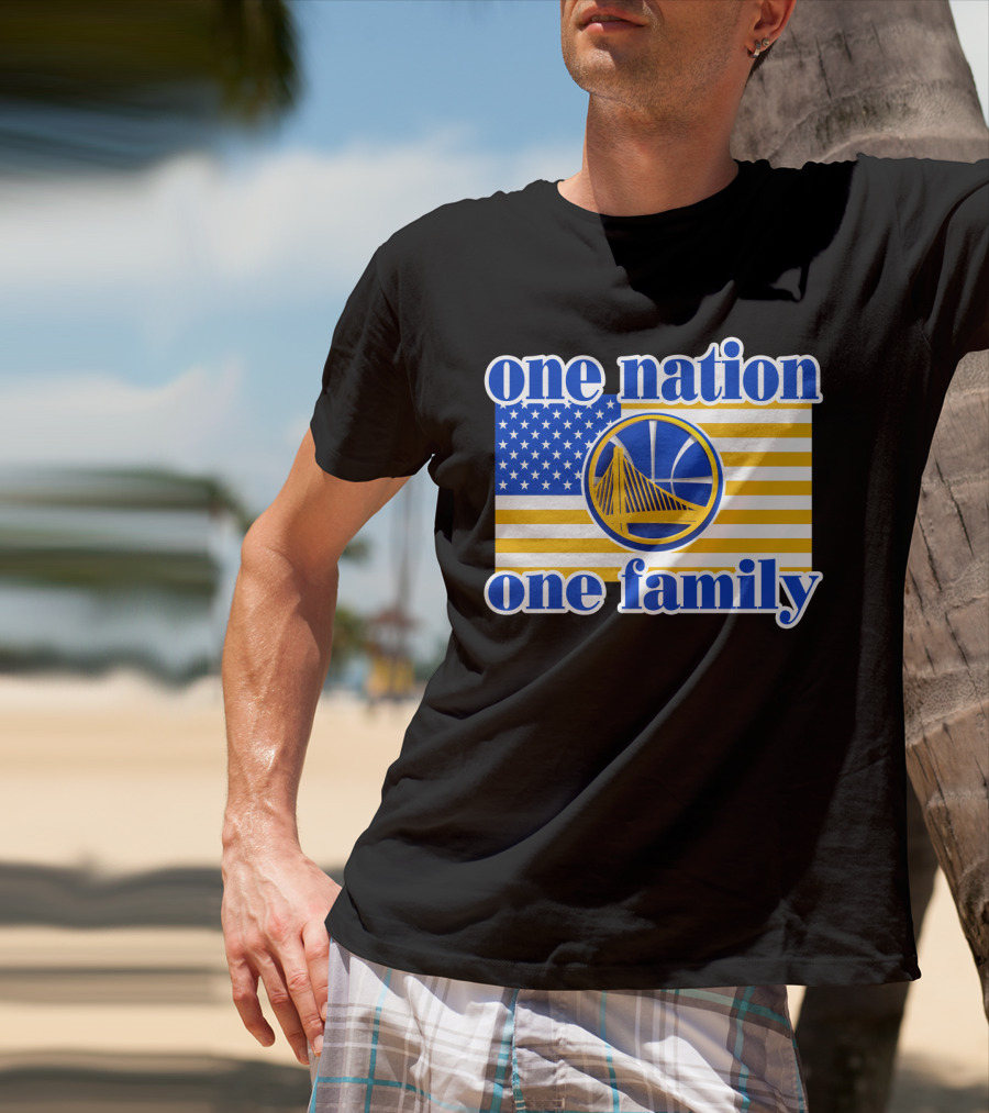 Golden State Warriors One Nation One Family T-Shirt