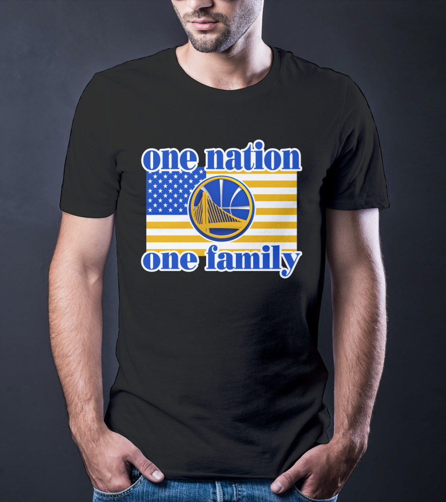Golden State Warriors One Nation One Family T-Shirt