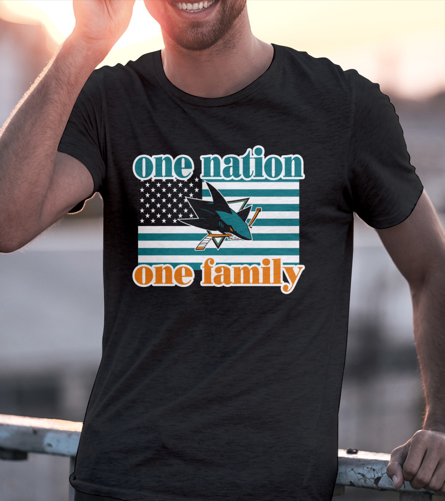 One Nation One Family San Jose Sharks 94 T-Shirt