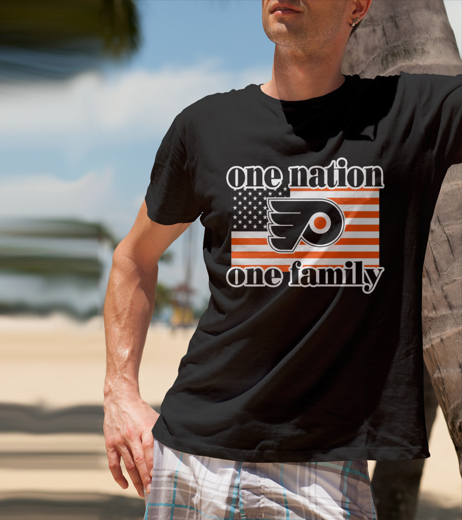Philadelphia Flyers One Nation One Family 96 T-Shirt