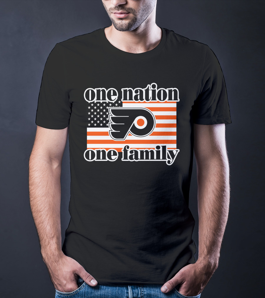 Philadelphia Flyers One Nation One Family 96 T-Shirt
