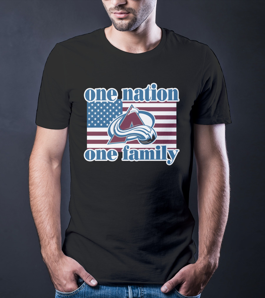 One Nation One Family Colorado Avalanche T-Shirt