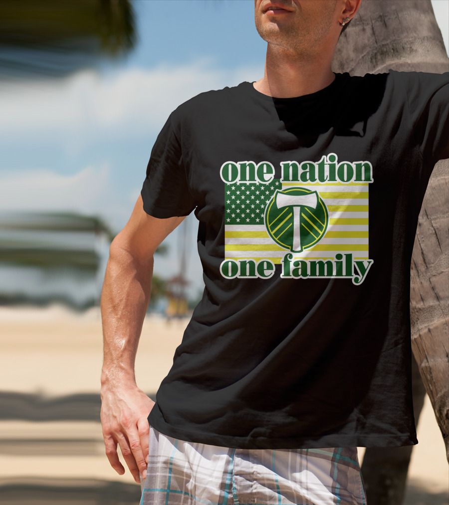 One Nation One Family 122 Portland Timbers T-Shirt