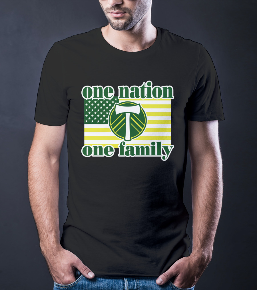 One Nation One Family 122 Portland Timbers T-Shirt