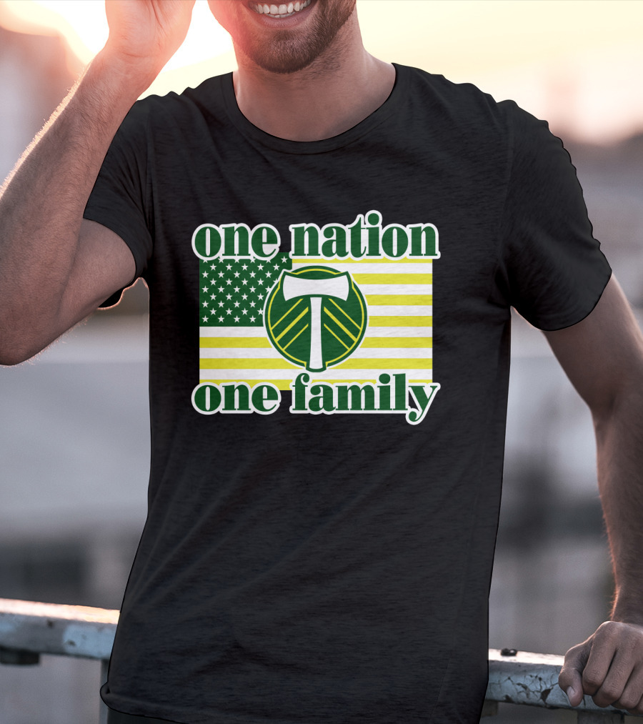 One Nation One Family 122 Portland Timbers T-Shirt