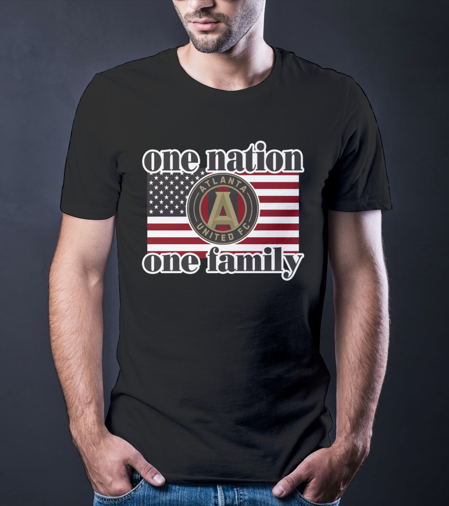 One Nation One Family Atlanta United Fc American Flag T-Shirt
